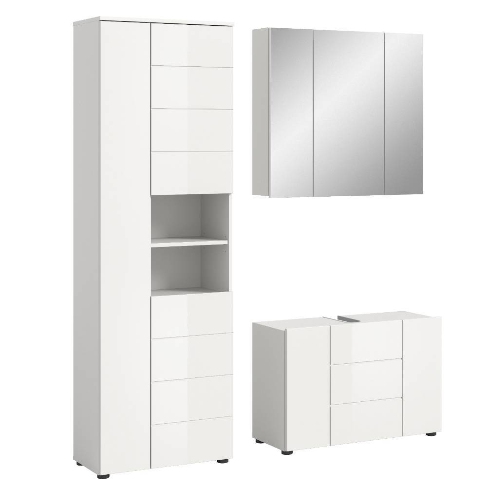 142 cm Badblock Möbel Set - Vitablos (dreiteilig)