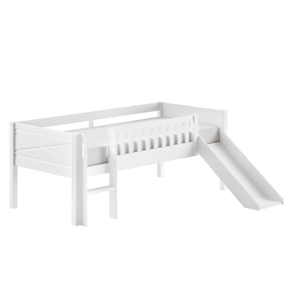 Halbhohes Spielbett mit Rutsche - Ketri