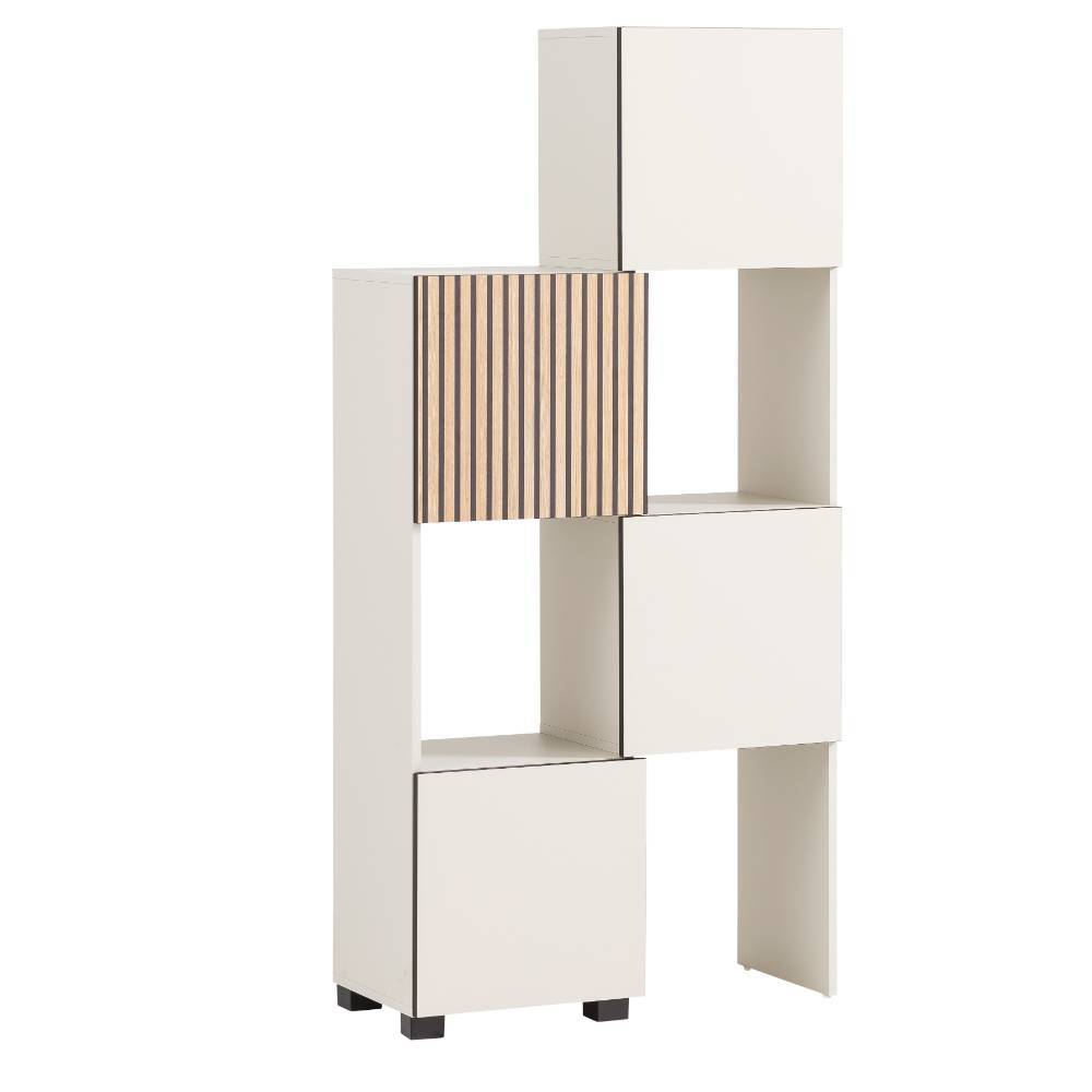 Regal Schrank in Cremeweiß - Anlina