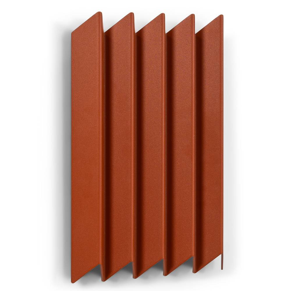 Design-Metallgarderobe in Rotbraun - Marie