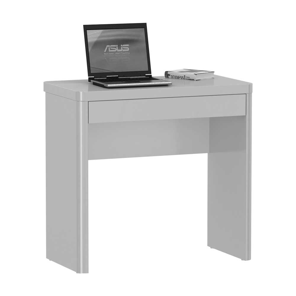 PC-Tisch Trevoz in Hochglanz Weiß