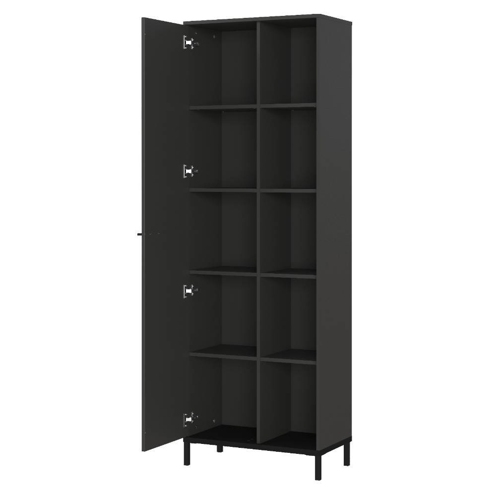 Officeschrank in Dunkelgrau mit Schwarz - Kali