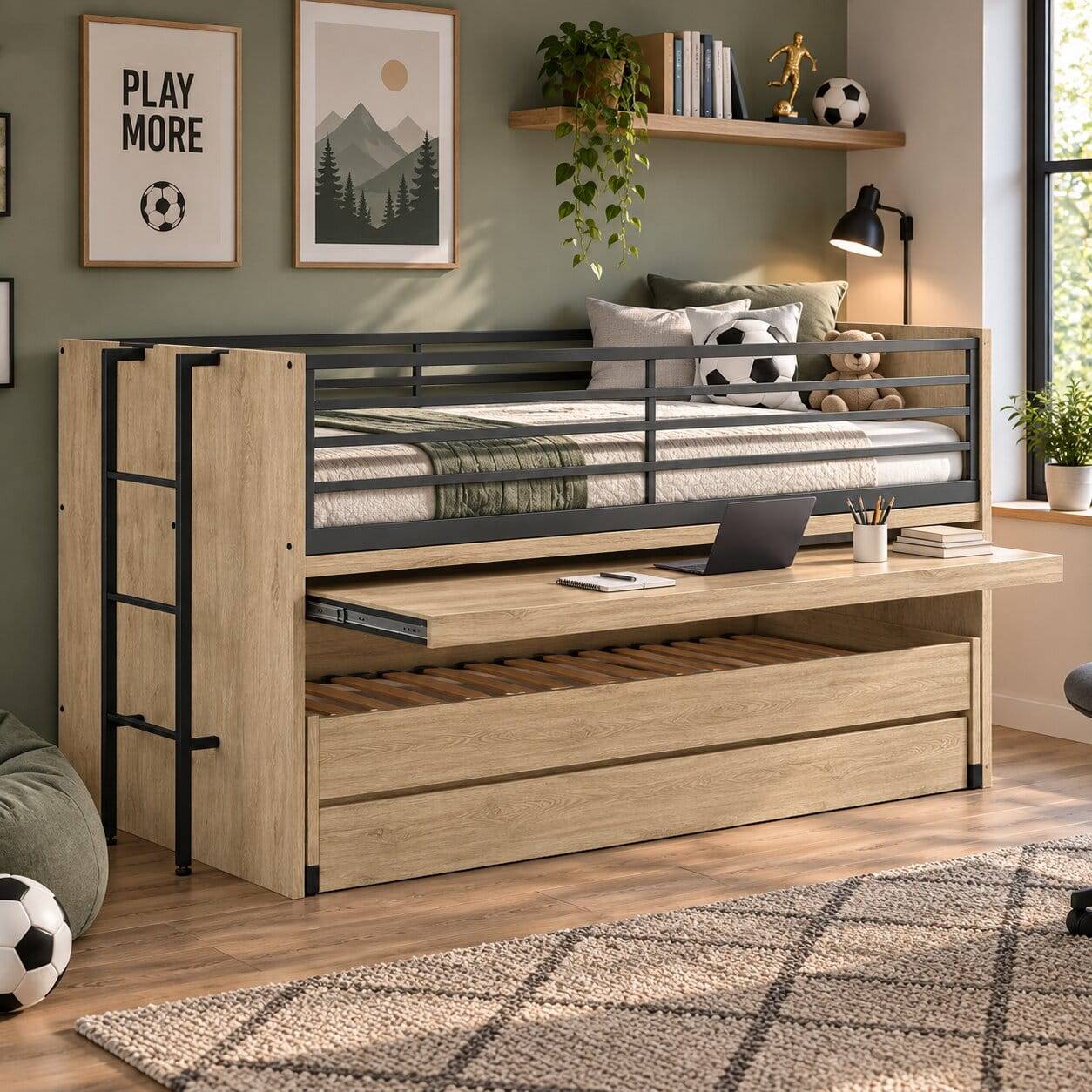 Multifunktionales Etagenbett mit Bettschublade - Choice