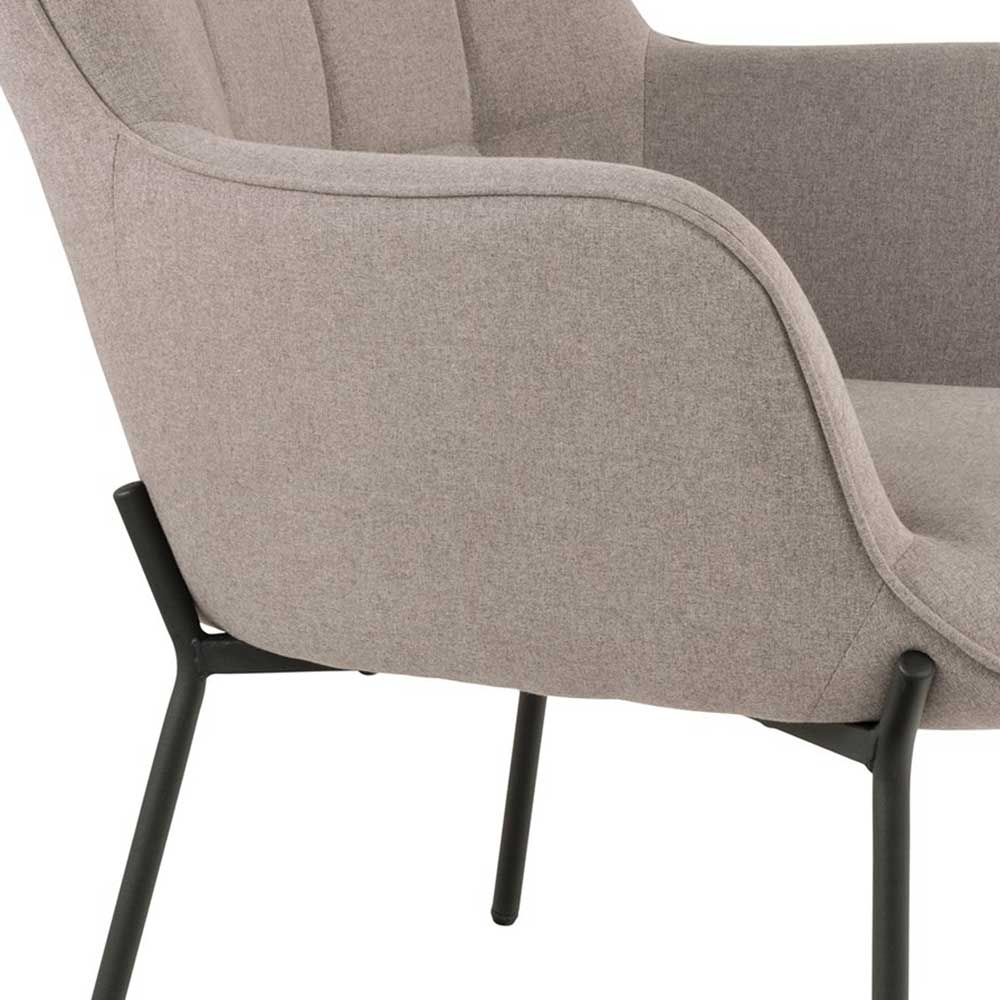 Skandi Sessel in Graubraun - Fintrana