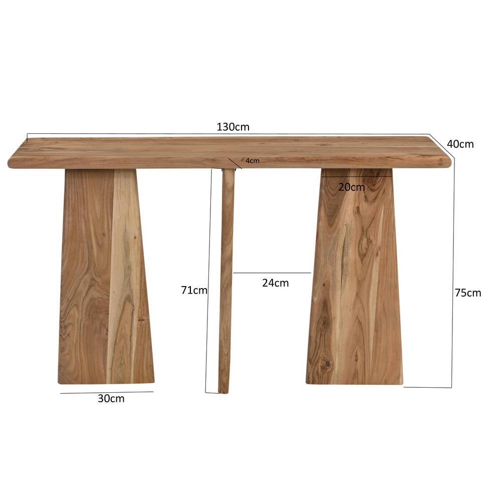 Design-Konsolentisch aus Akazie Massivholz - Bagavano