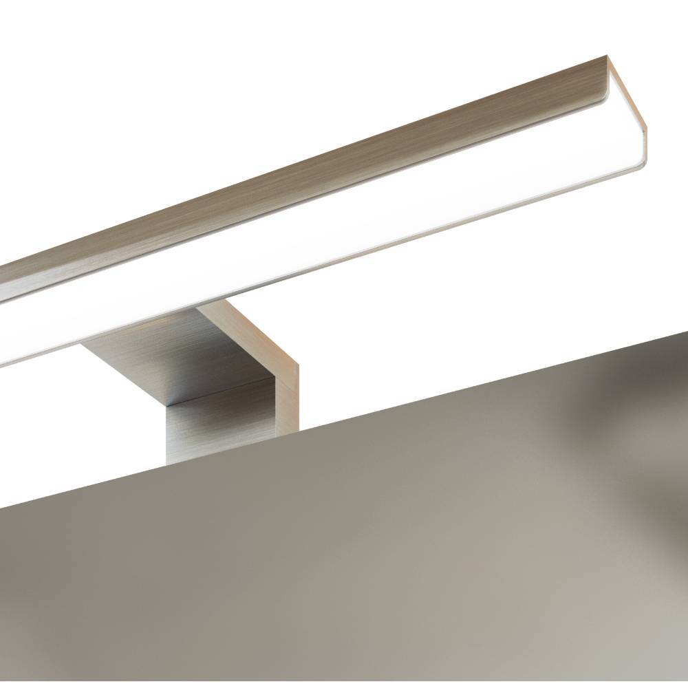 80cm Bad-Spiegelschrank in Mattgrau - Reill
