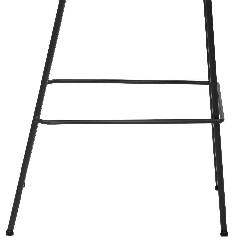 Barstühle mit Schalensitz in Anthrazit - Secionas (2er Set)