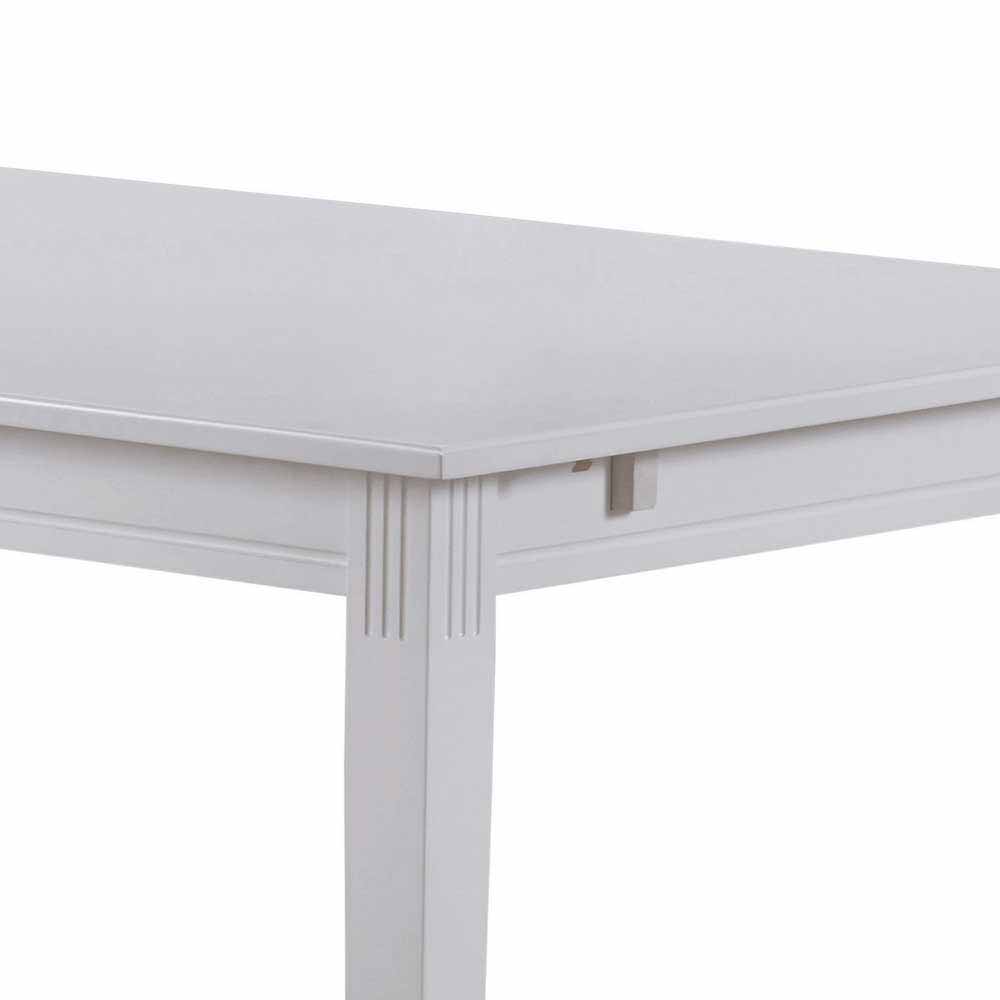 Weiß lackierter Esszimmer Tisch 180x90cm - Zervolo