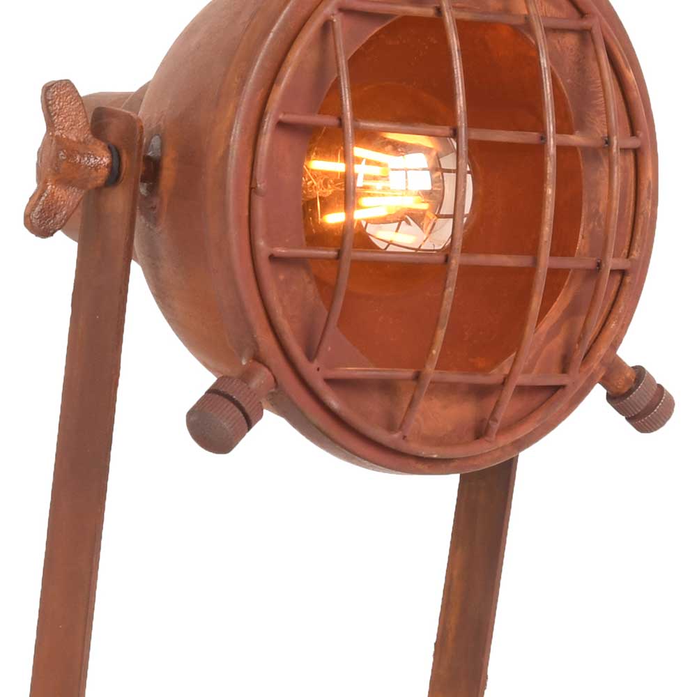 Industrial Tischlampe in Rostfarben - Krispa
