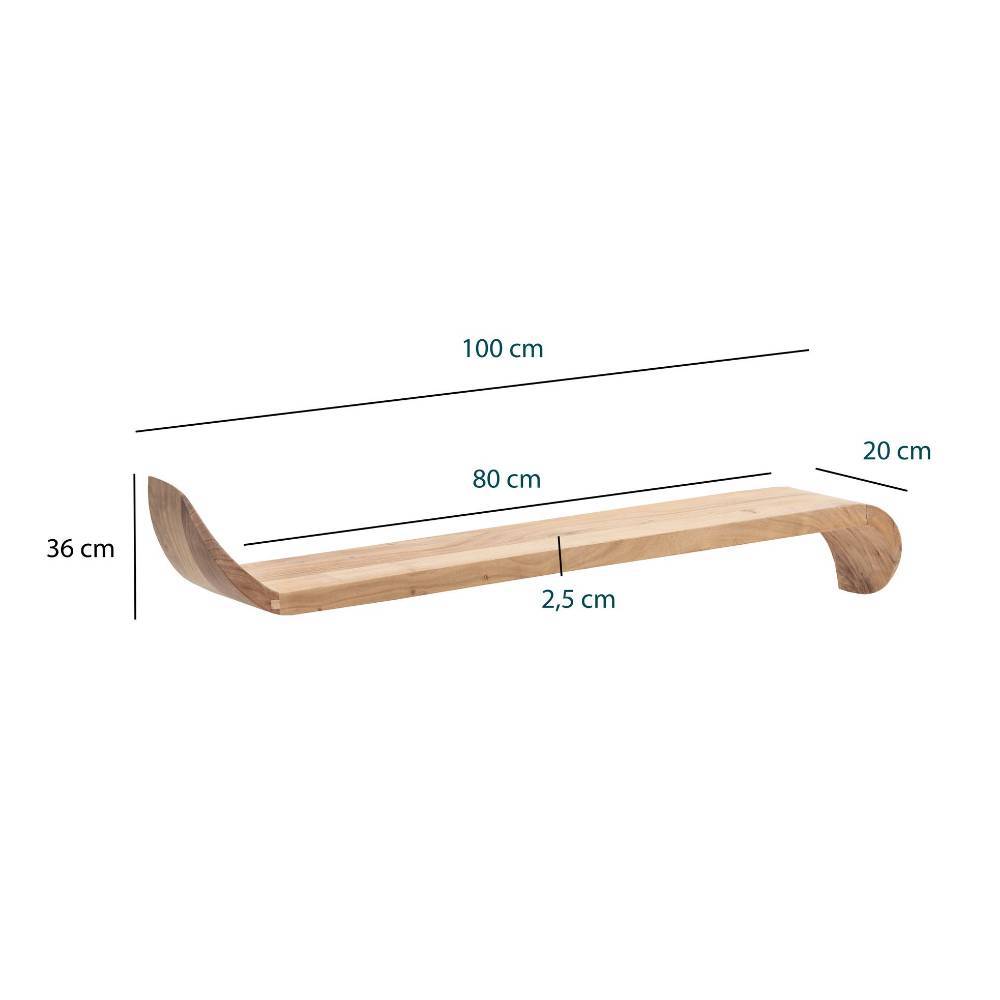 Skandi Hängeregal aus Mangoholz Maße und Abmessungen für die perfekte Wandmontage – Totroma