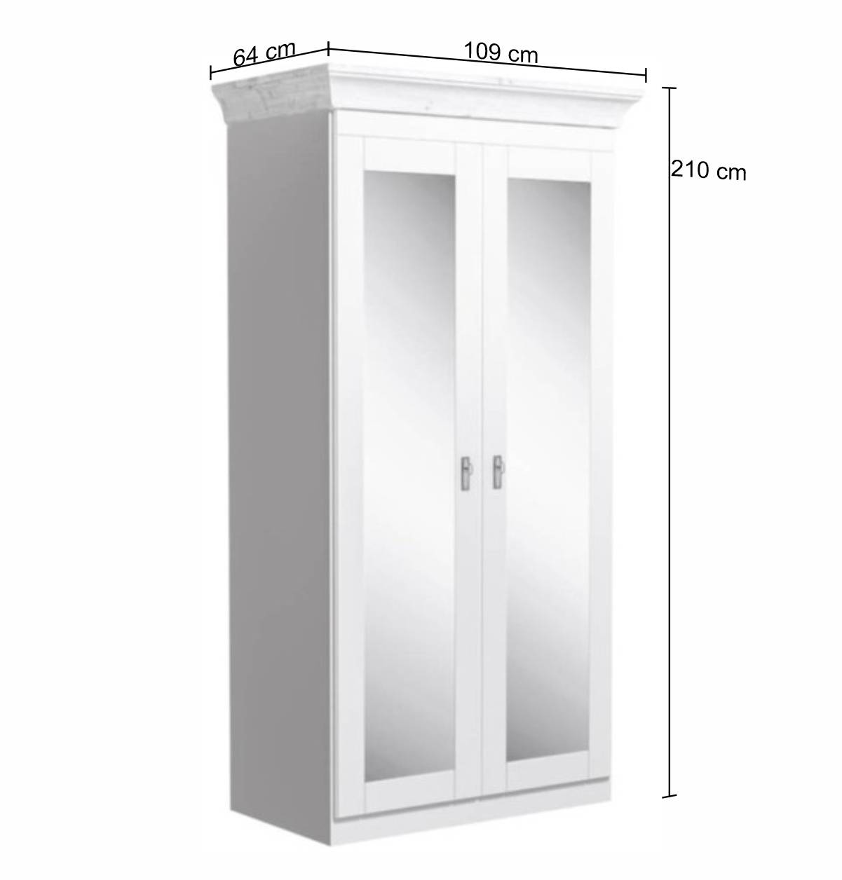 Schlafzimmerschrank mit Spiegeltüren - Kazanova