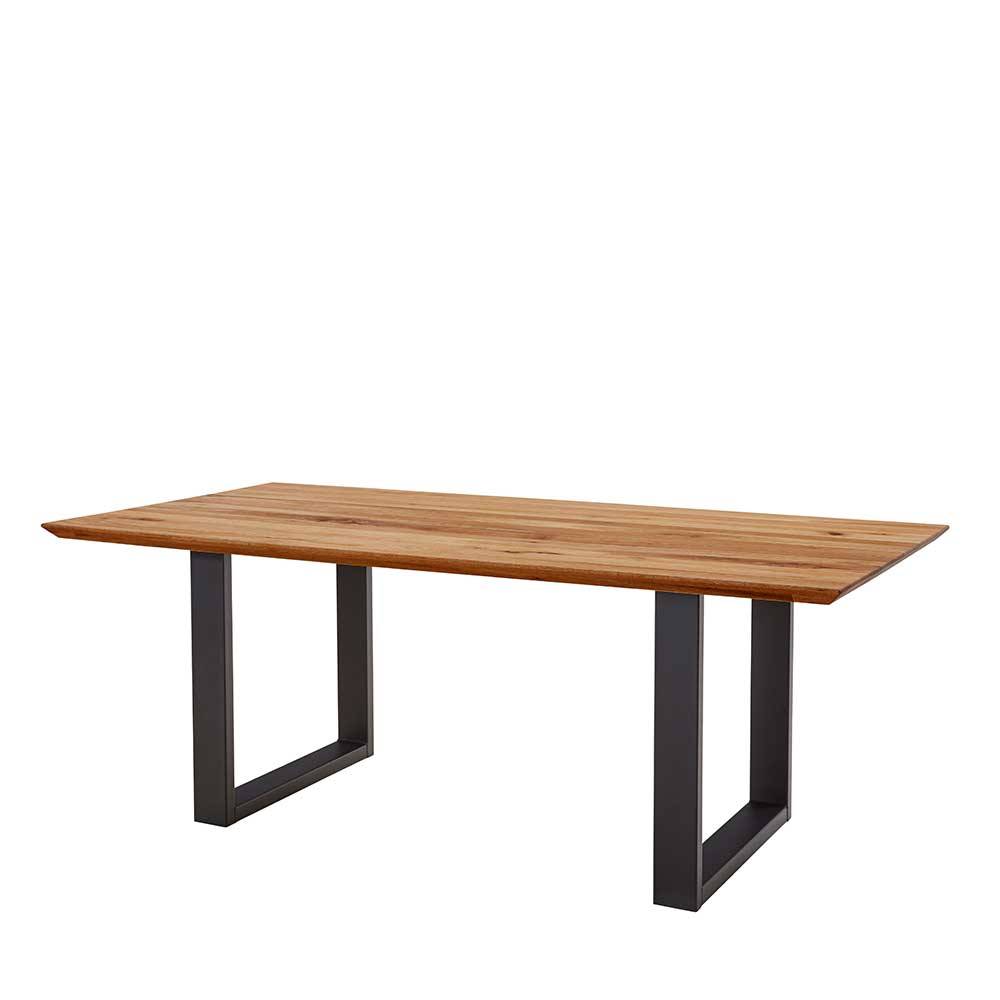 Zerreiche Holztisch mit Schweizer Kante - Vletko