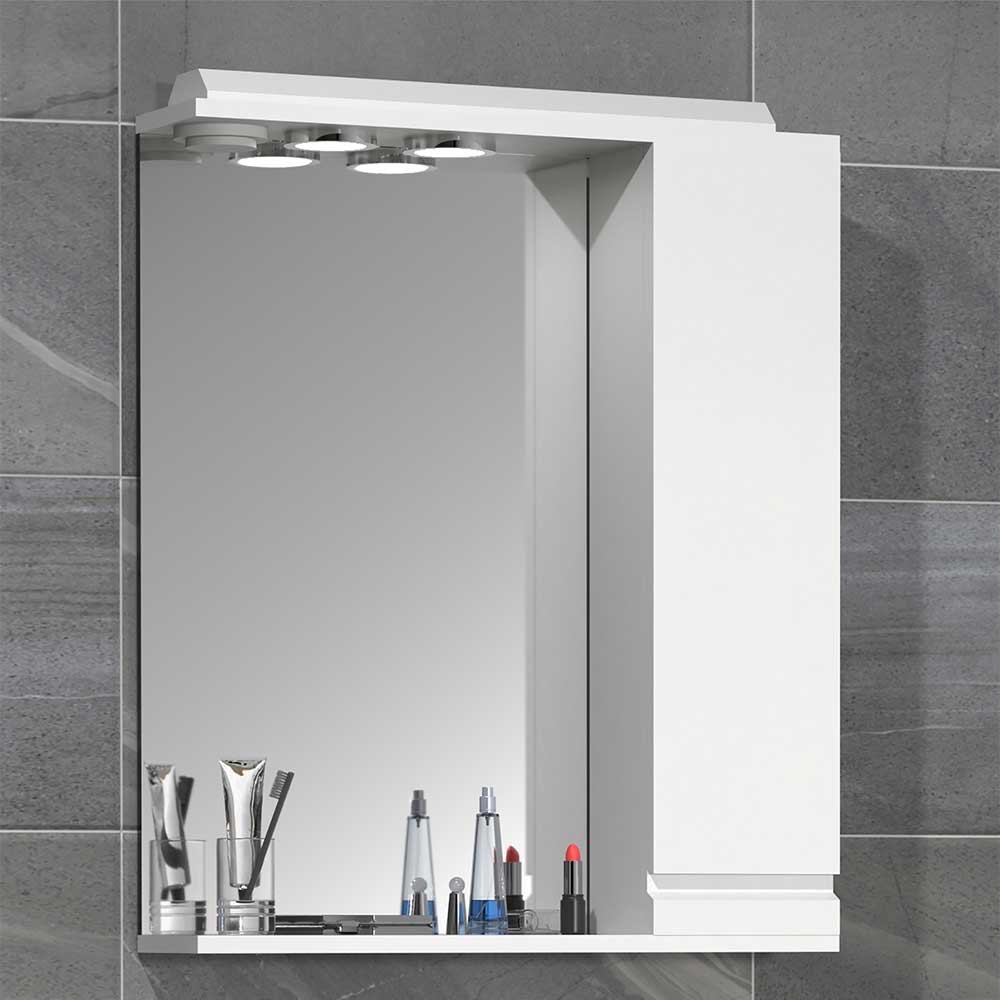 Badezimmerspiegel mit Seitenschrank und Ablage - Departo