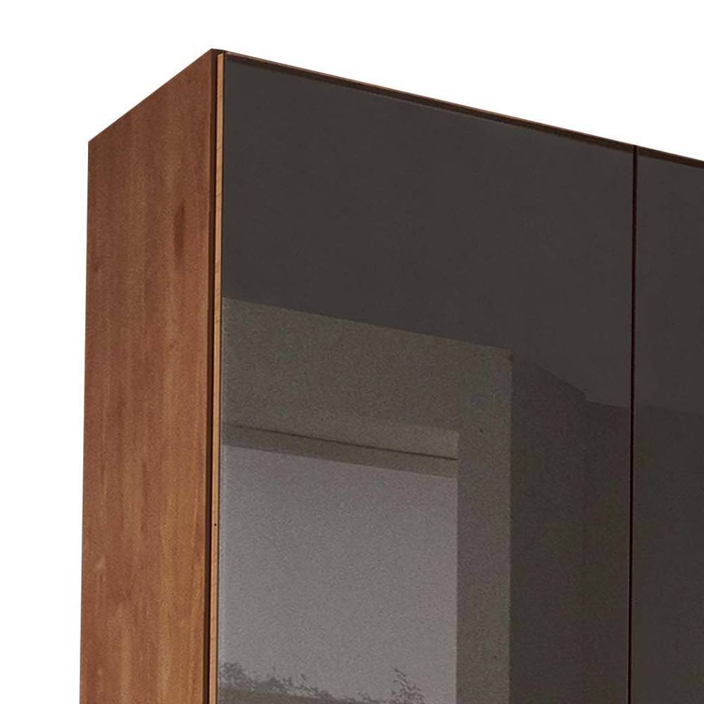 7-türiger Schlafzimmerschrank mit Glas Front - Hung