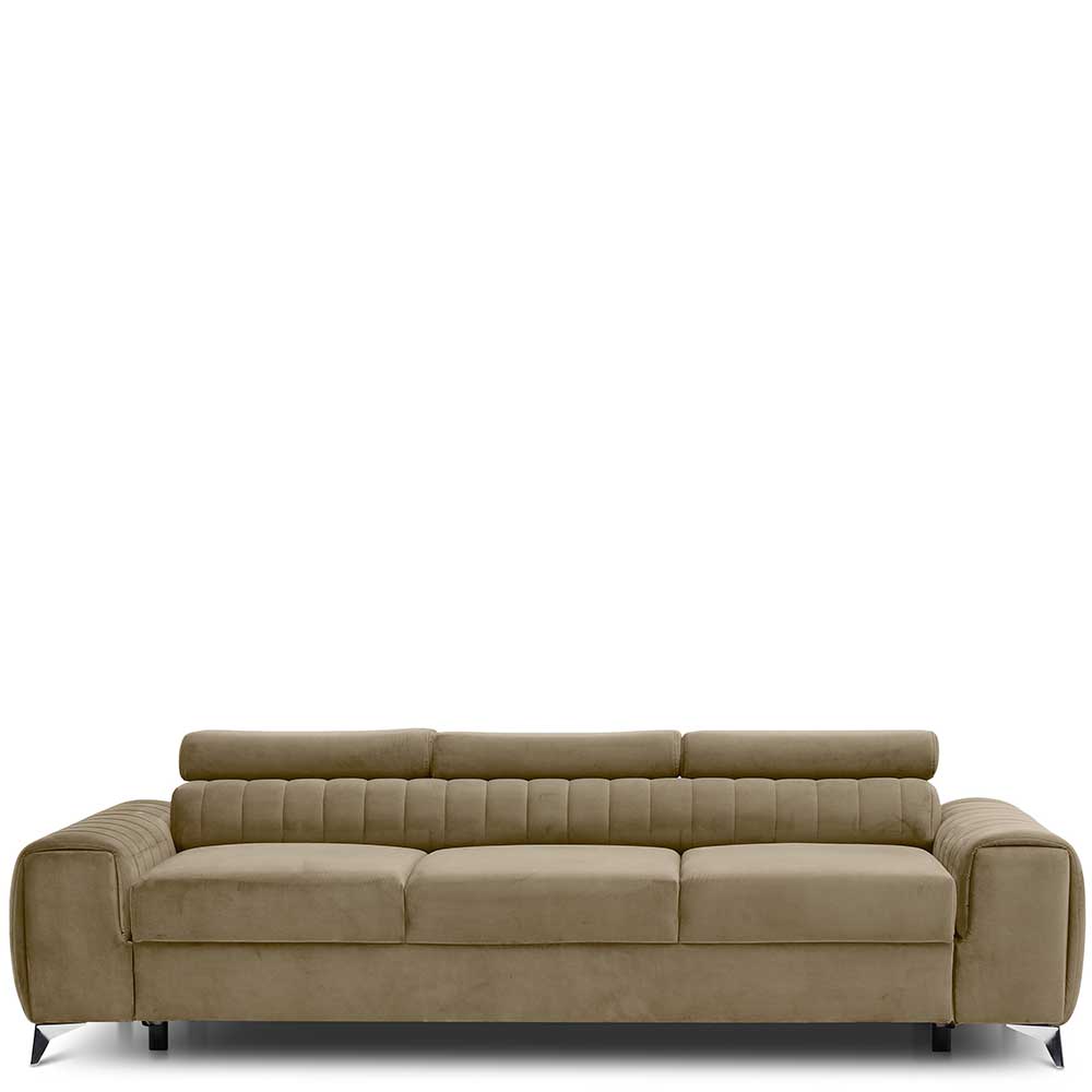 Federkern Funktionssofa in Beige - Yanitas