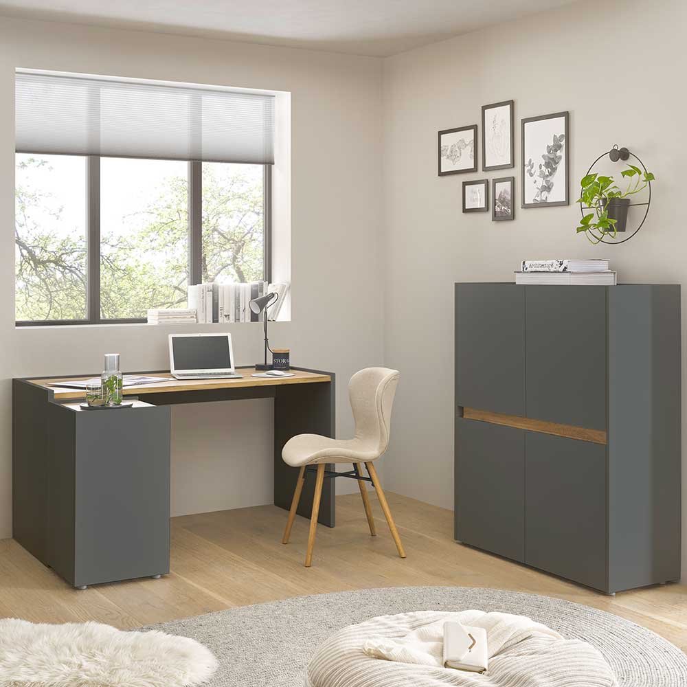 Home Office Möbelkombination Set - Ahilav (dreiteilig)