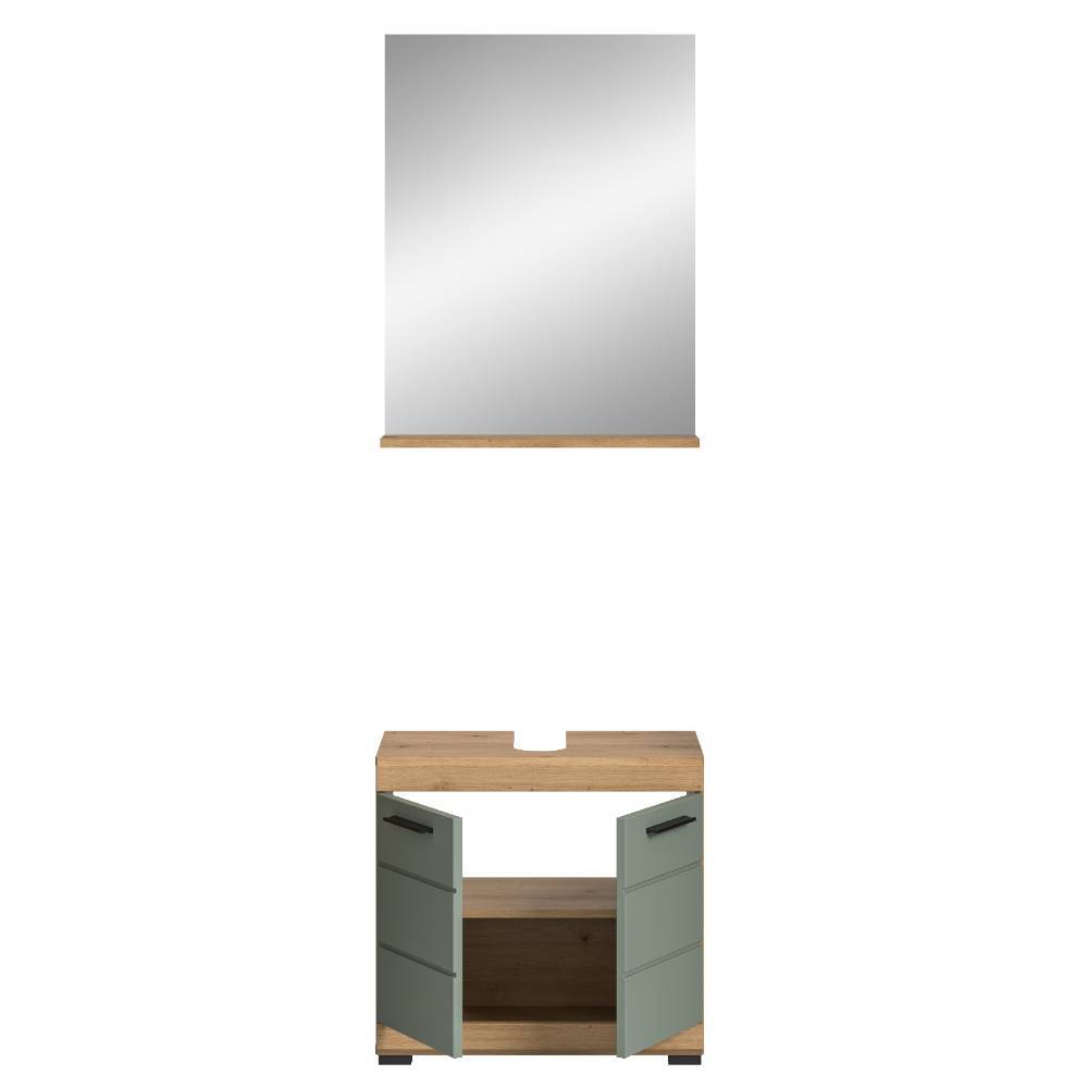 Unterbeckenschrank und Spiegel Set - Tamdato (zweiteilig)