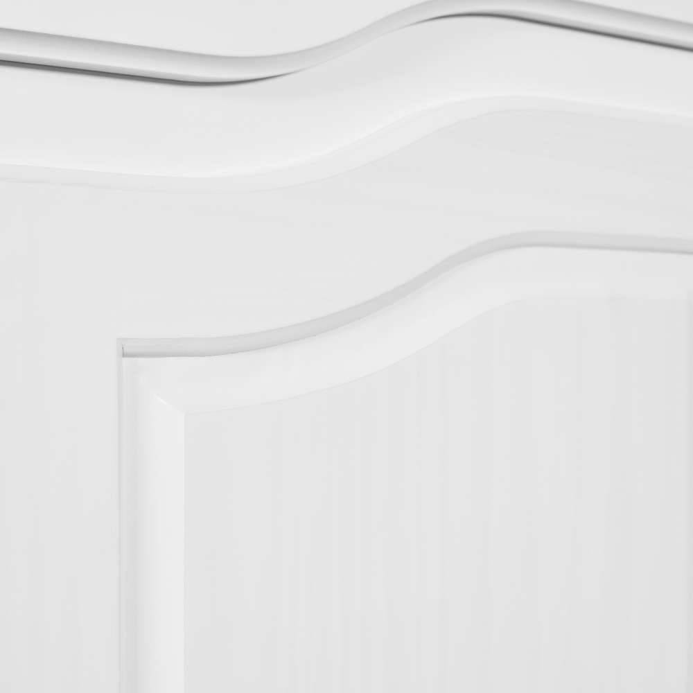 182x198x60 Weißer Landhausschrank für Kleidung - Zeremonia