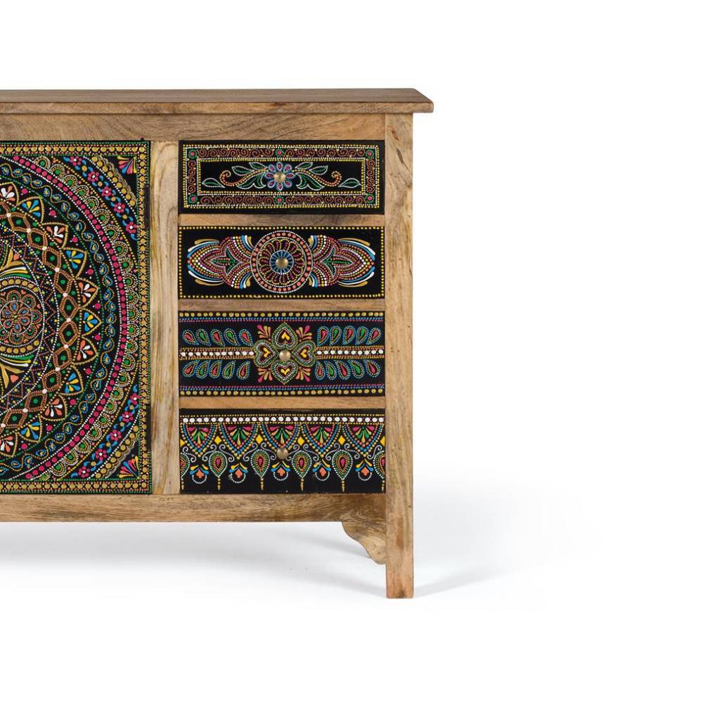 Boho Kombi-Kommode - aufwändig bemalt - Badry