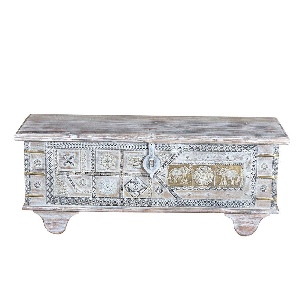 Massivholz Truhe im Orient Style - Varrion