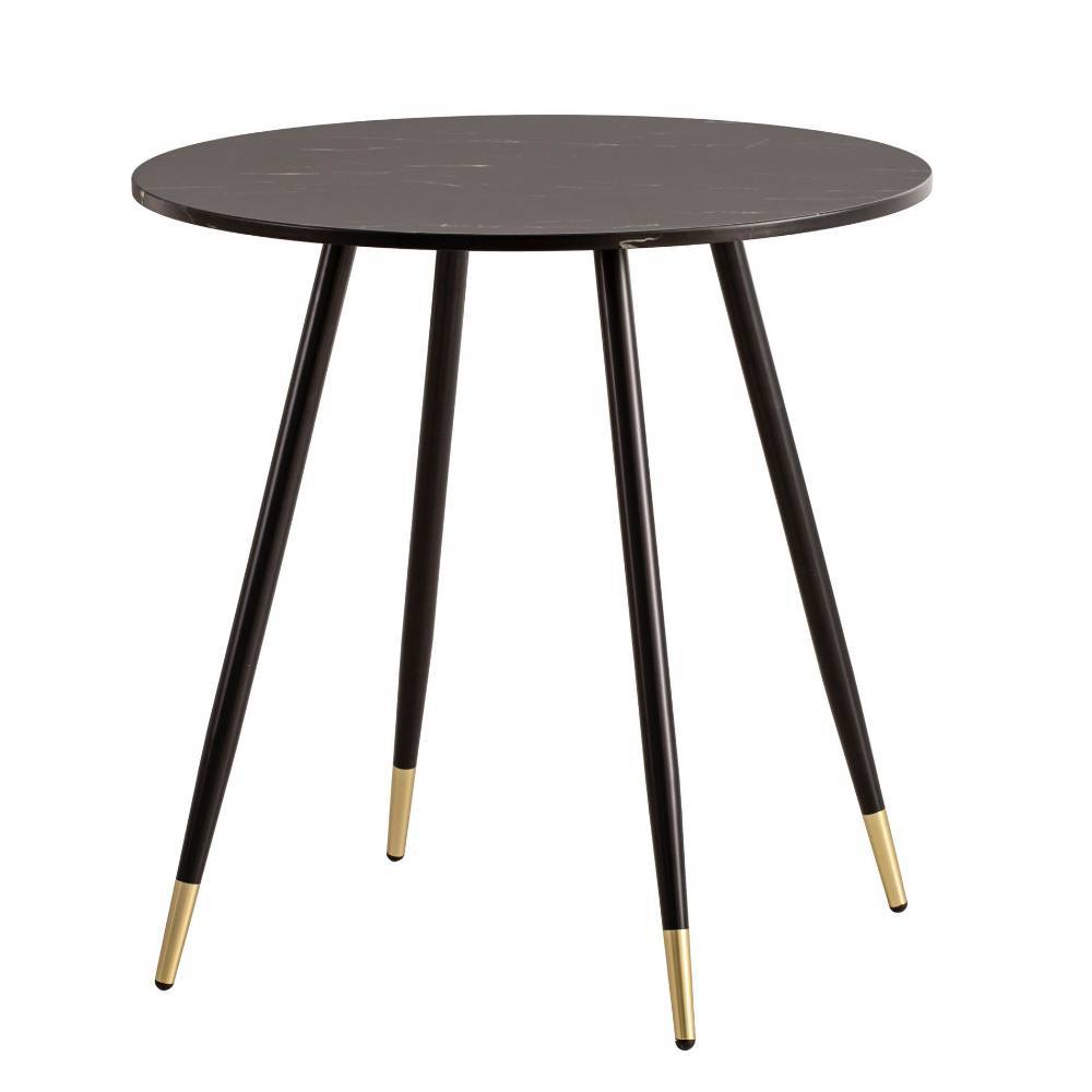 Marmoroptik Esstisch mit 75 cm Durchmesser - Varzino