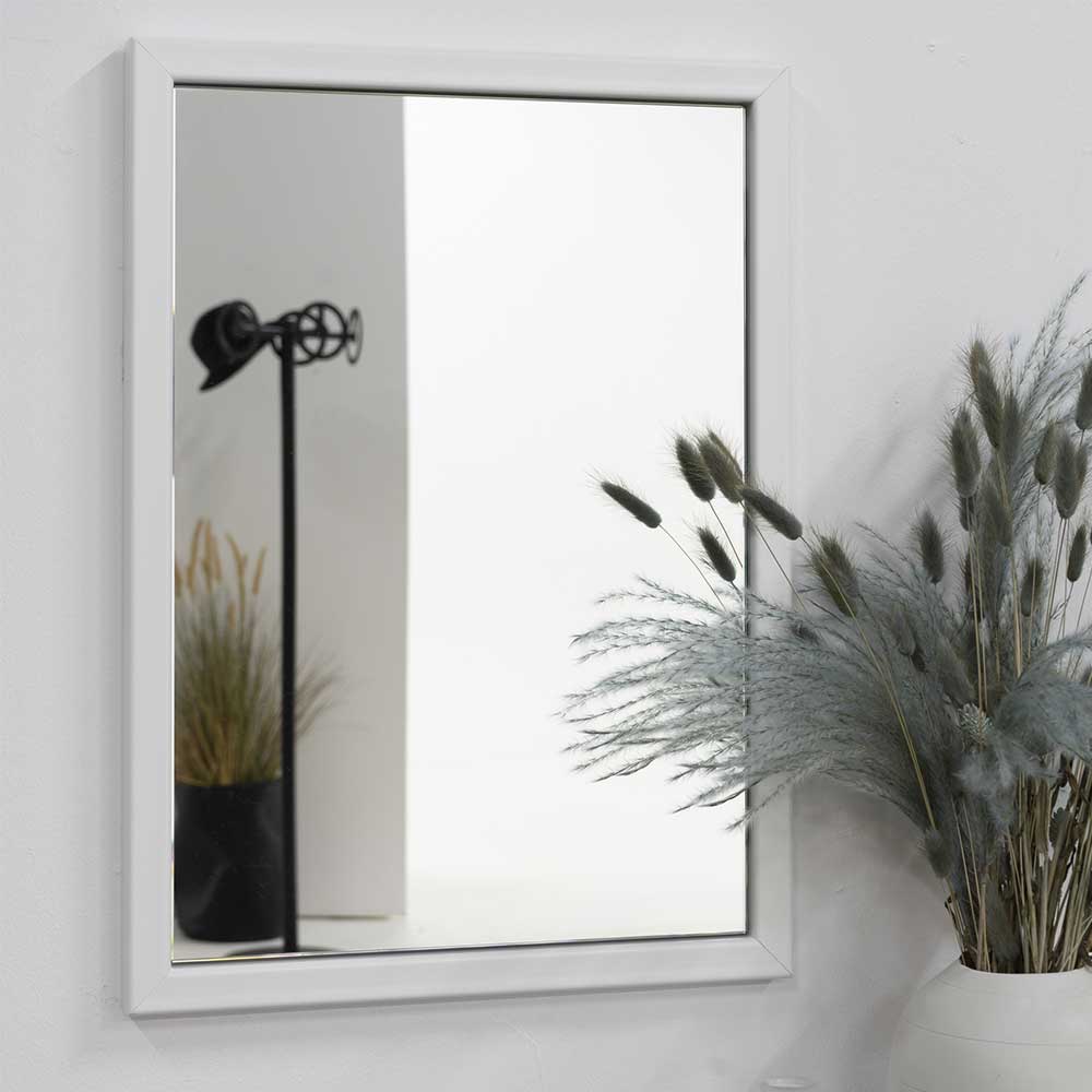 40x55cm Spiegel mit weißem Metallrahmen - Ezeiza