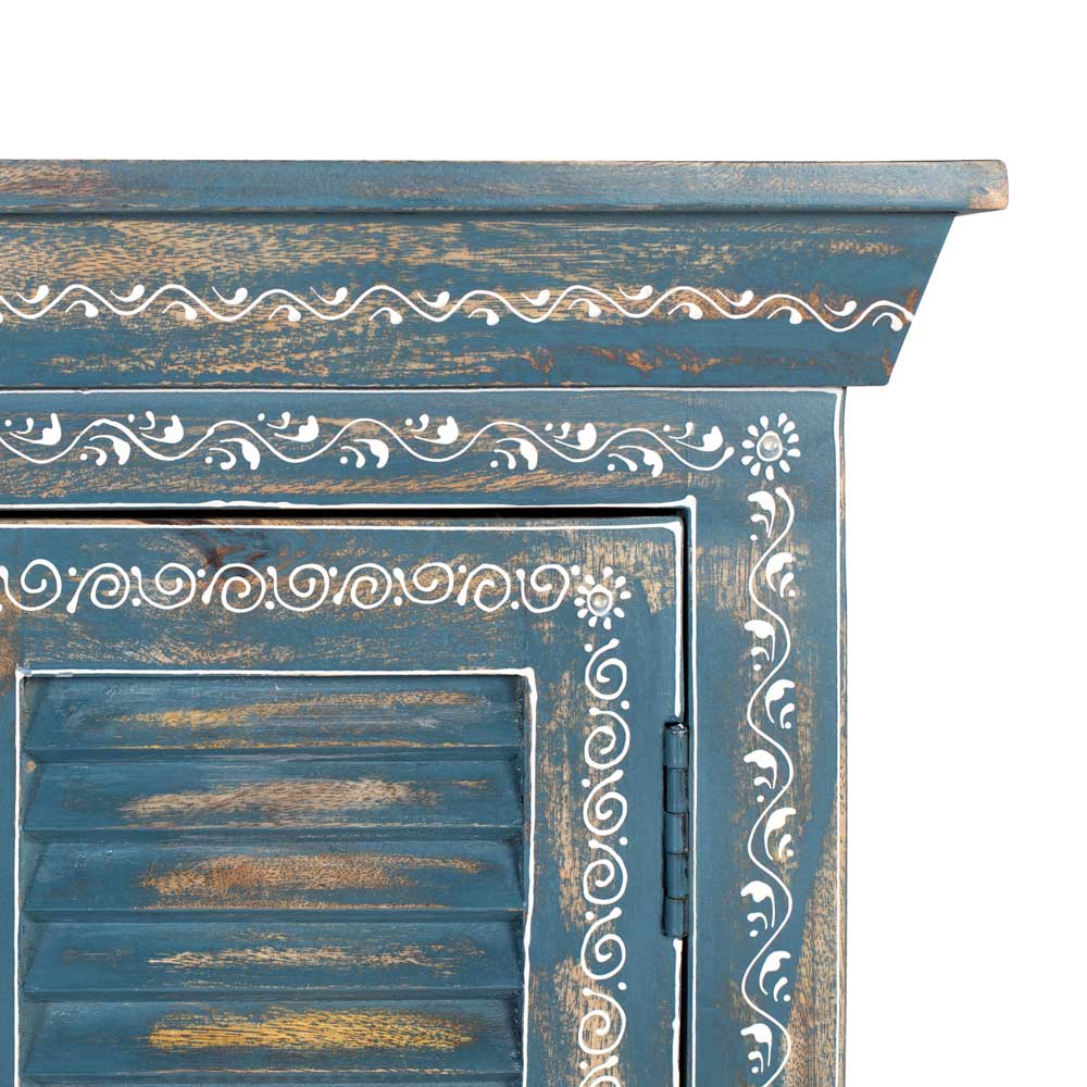 6-türiges Sideboard in Blau - Enrossino