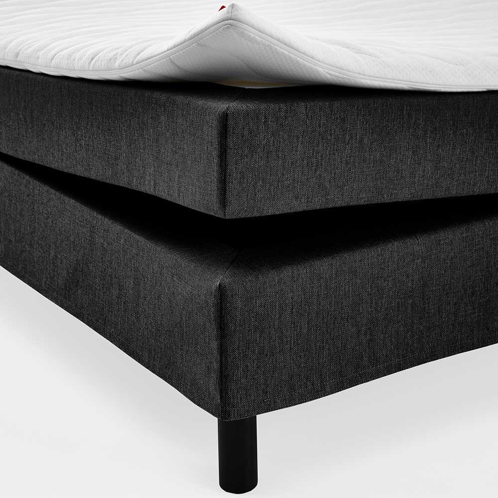 Komplett Bett für Dachschrägen in Schwarz - Vitablo