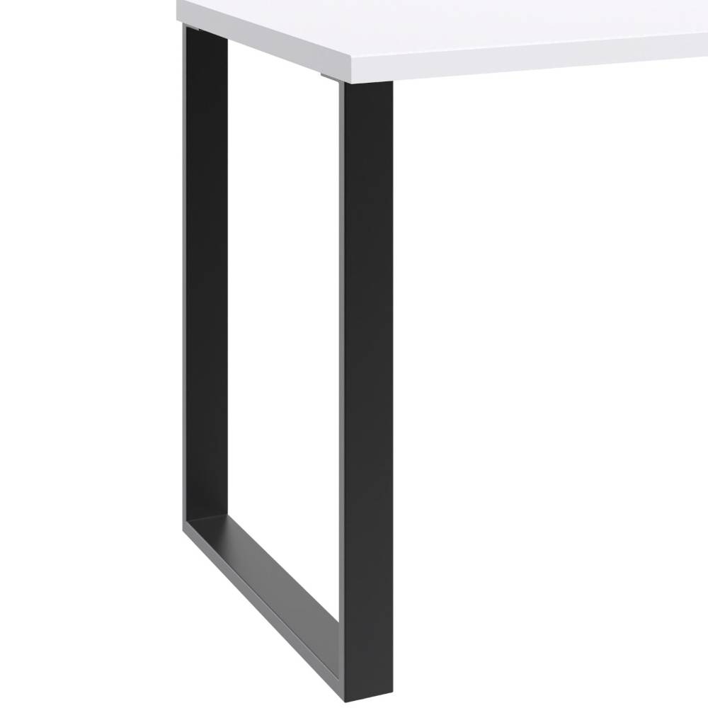 Schreibtisch in Weiß mit Schwarz - Firendra