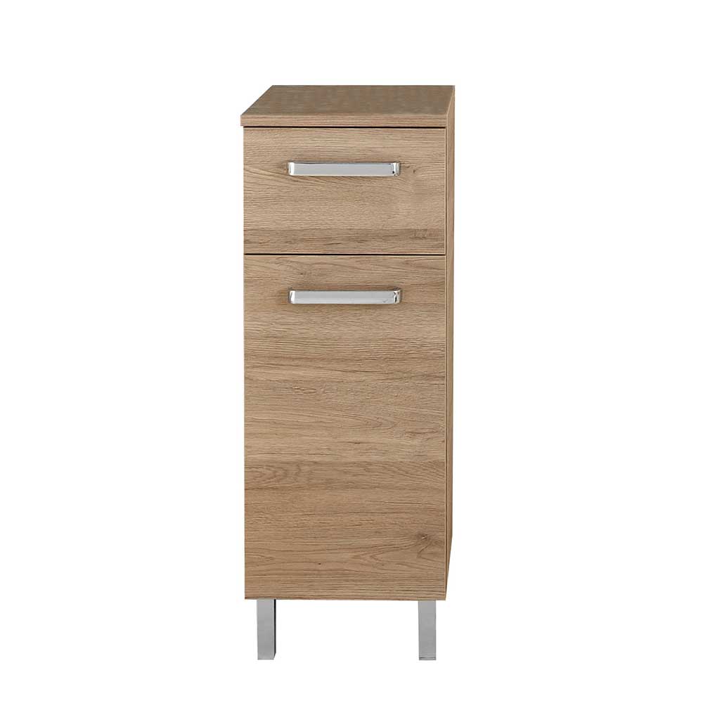 Holzoptik Badmöbel Set - Lemi (dreiteilig)