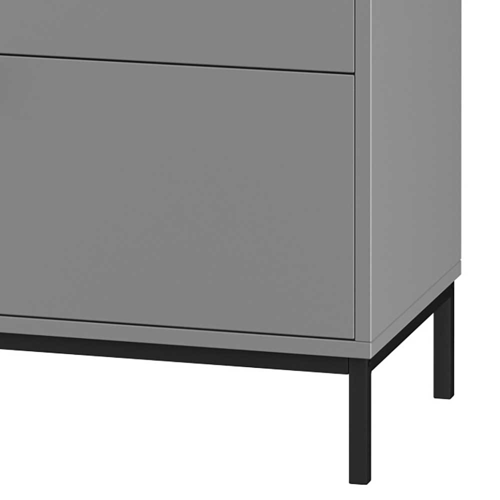 Hochkommode in Grau mit Schwarz - Lagista