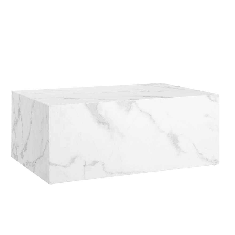 Marmoroptik Sofatisch im Blockdesign - Desaros