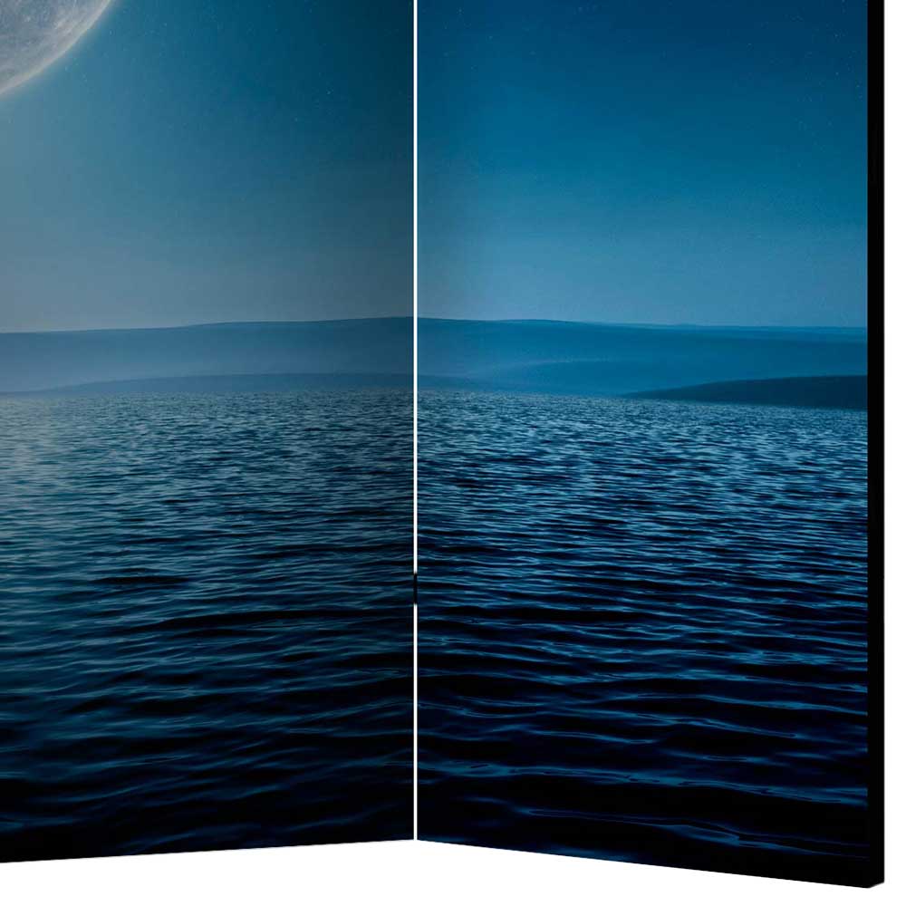 Foto Paravent Mond über dem Meer - Moviess