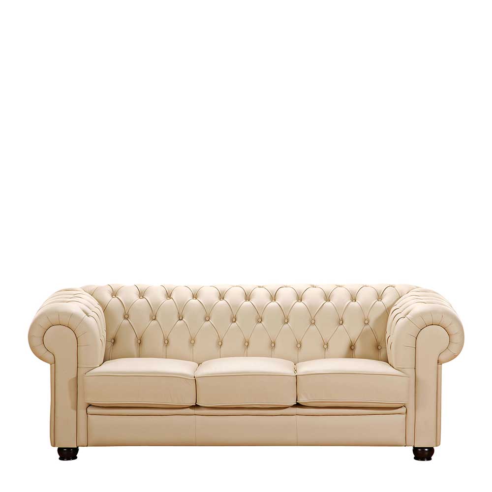 3-Sitzer Couch im Chesterfield Look - Pazionan