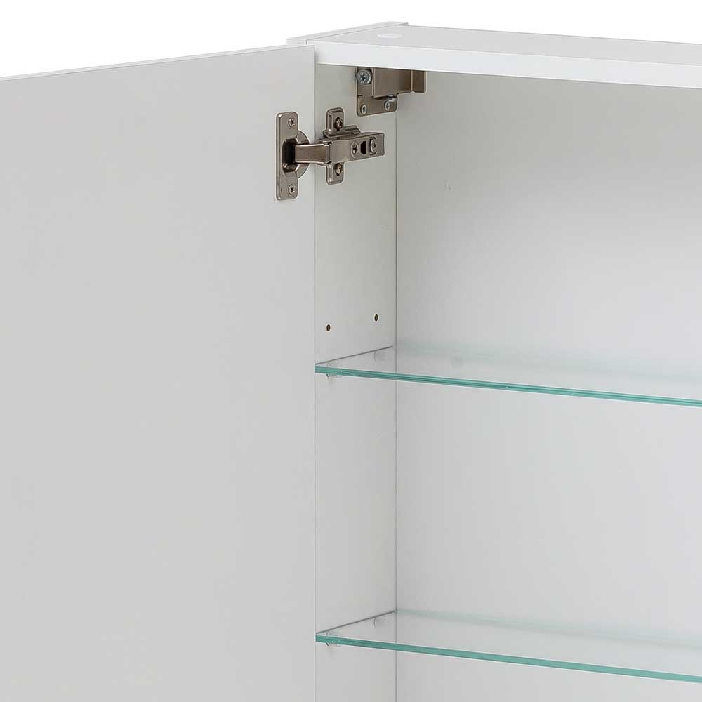 Badezimmer Spiegelschrank in Weiß 1-türig - Etravia I