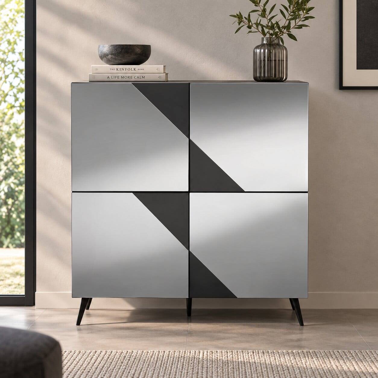 Design Highboard mit vier Türen - Razepta