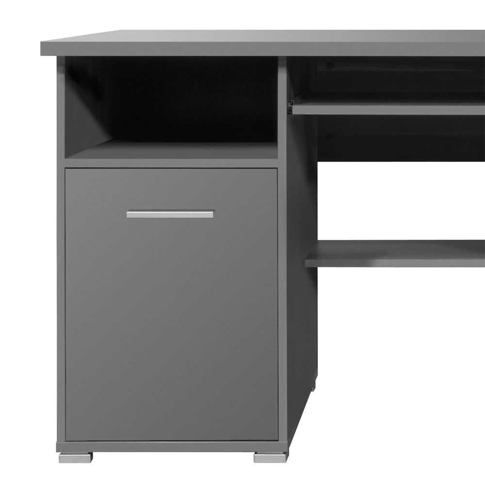 Schreibtisch Soloro in Grau