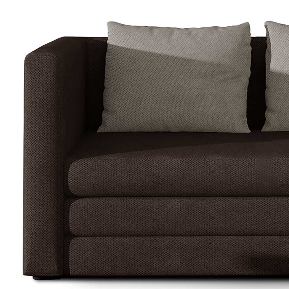 Faltsofa in Braun mit Beige - Optica