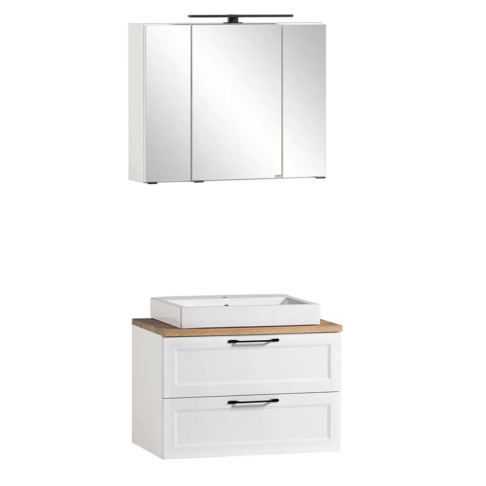 Waschkonsole und Spiegelschrank Set - Gyatso (zweiteilig)
