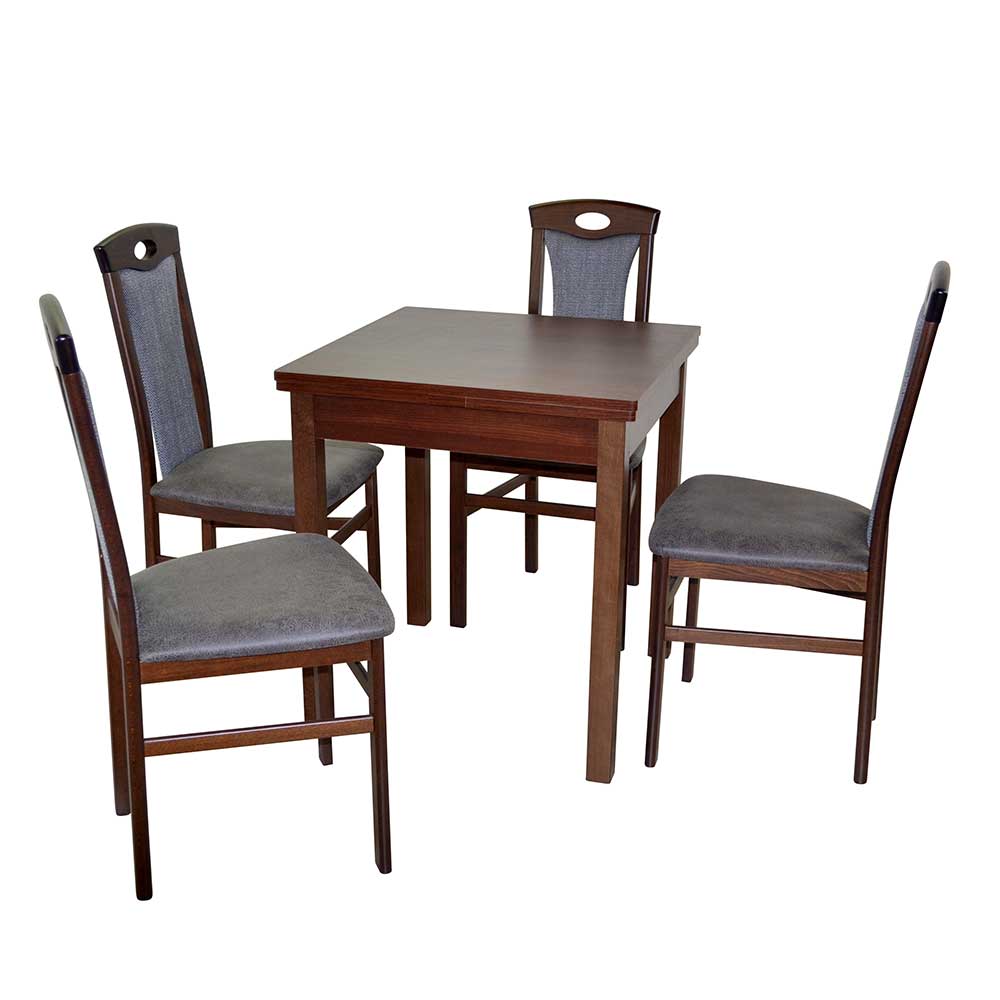 Quadratischer Esstisch mit Stühlen - Jilamenda (fünfteilig)