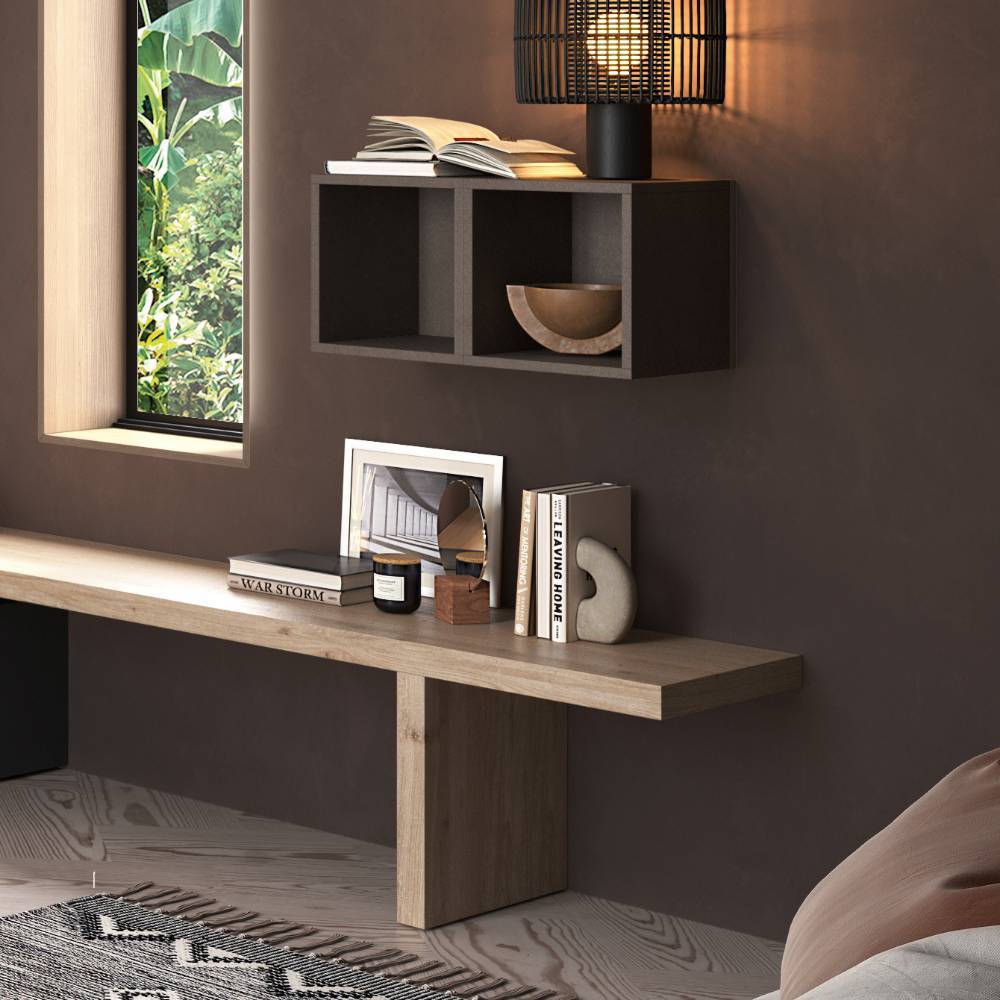 Wohnzimmer Wohnwand Kombination modern - Camlary (elfteilig)