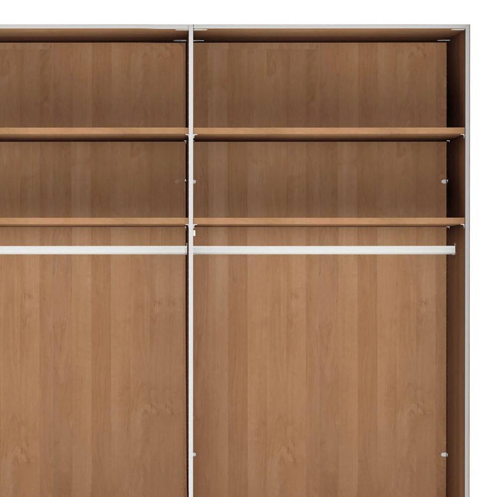 236 cm hoher Schlafzimmerschrank teilmassiv - Dilacco