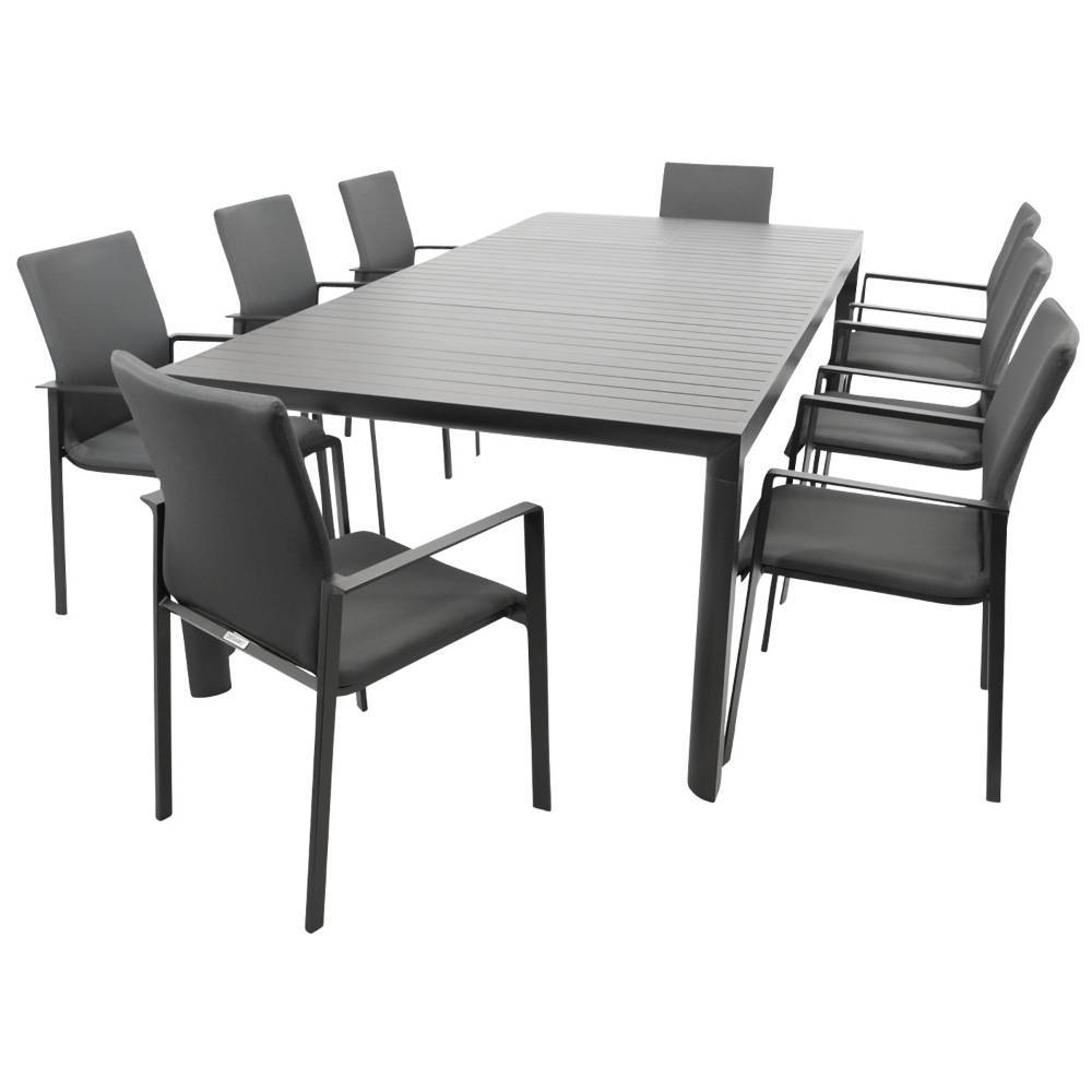 Outdoortisch und Stühle Set - Kempra (neunteilig)