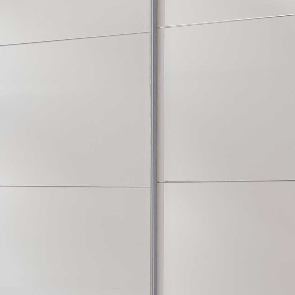Weißer Schwebetürenschrank 313 cm breit - Luzia