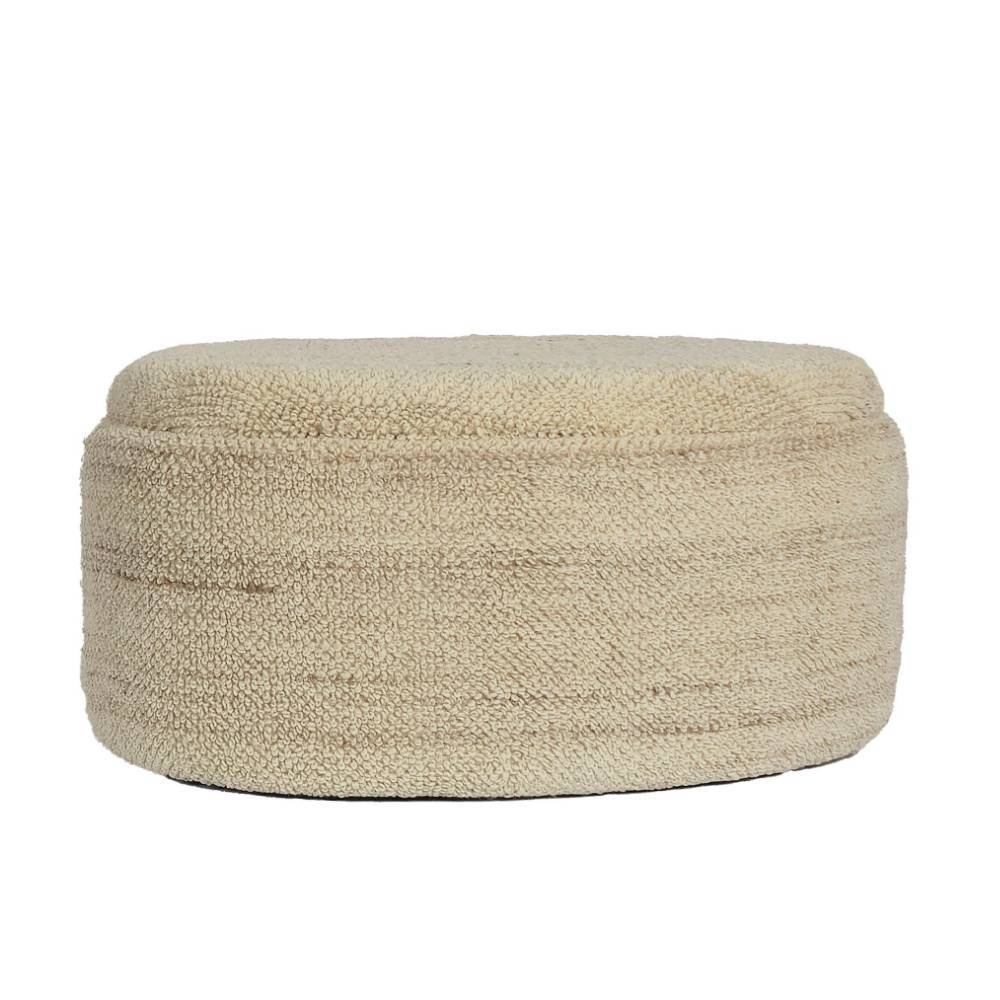 Ovaler Pouf mit 30 cm Höhe - Yarisis