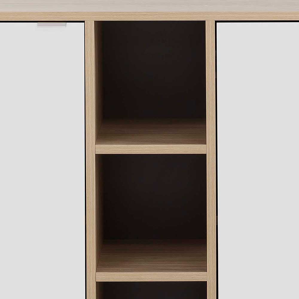 Sideboard mit drei Türen & drei Fächern - 145x78x39 - Castagno