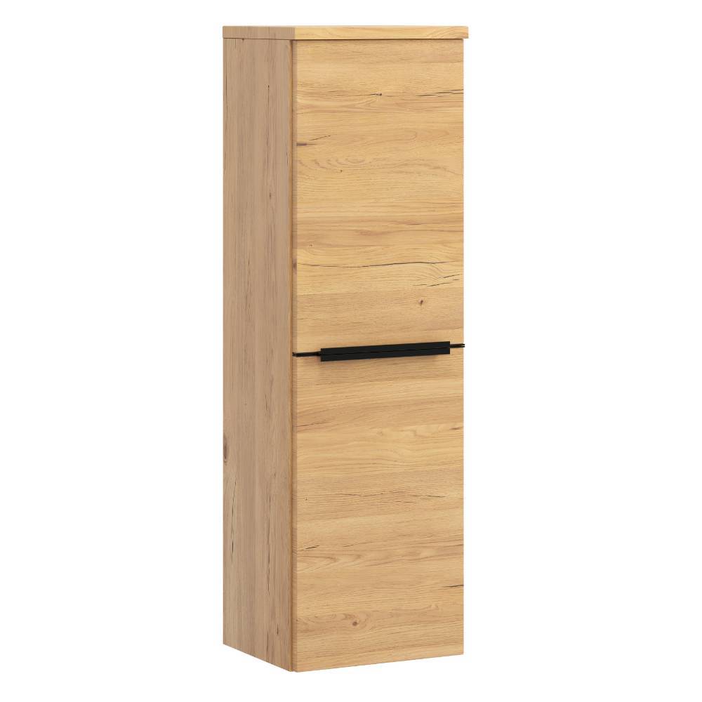 Badezimmer Möbelset in Mattschwarz - Ireen (dreiteilig)