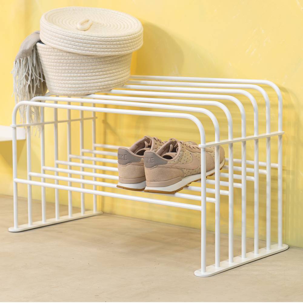 70cm Design-Schuhregal in Weiß - Tukregan