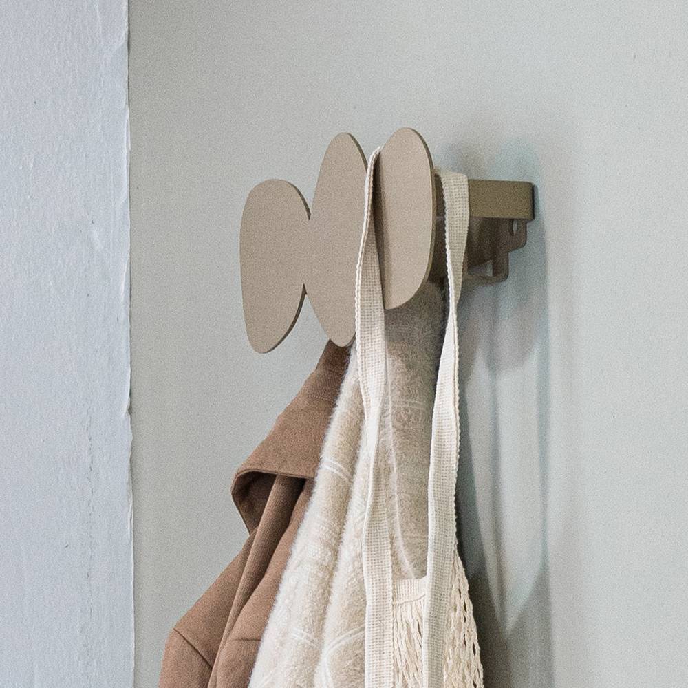 Design-Garderobenleiste in Champagner - Rafino