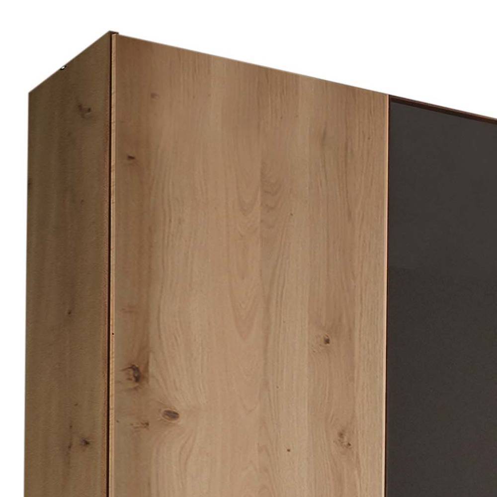 4-türiger Schlafzimmerschrank in Eiche Bianco - Vutonia